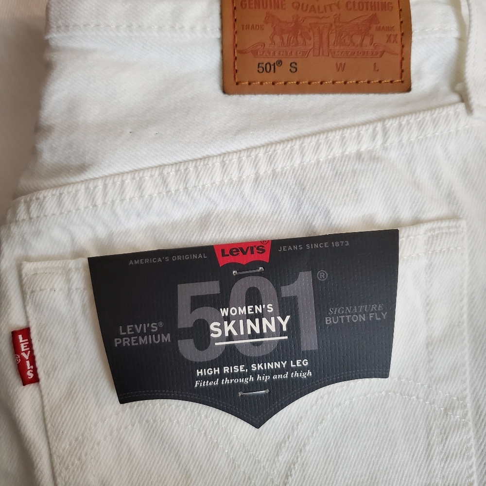 Levi's 501 High Rise Skinny Jeans - Picture 14 of 15